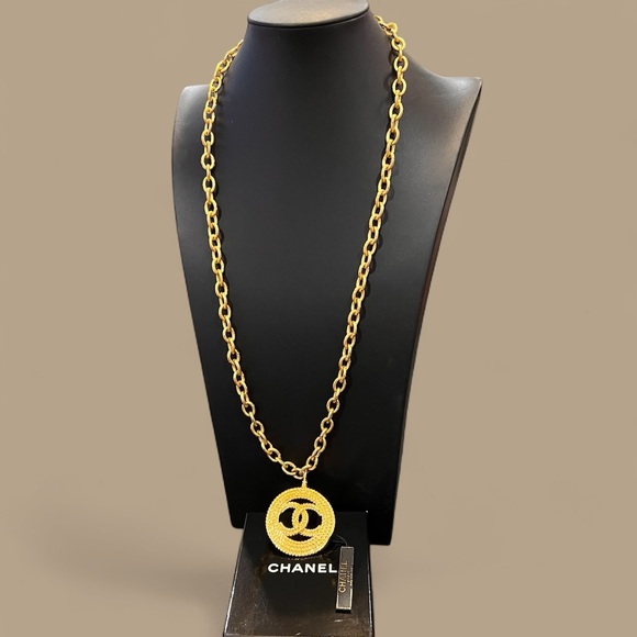 Chanel Gold Plated Chain Pendant Necklace - Picture 2 of 6